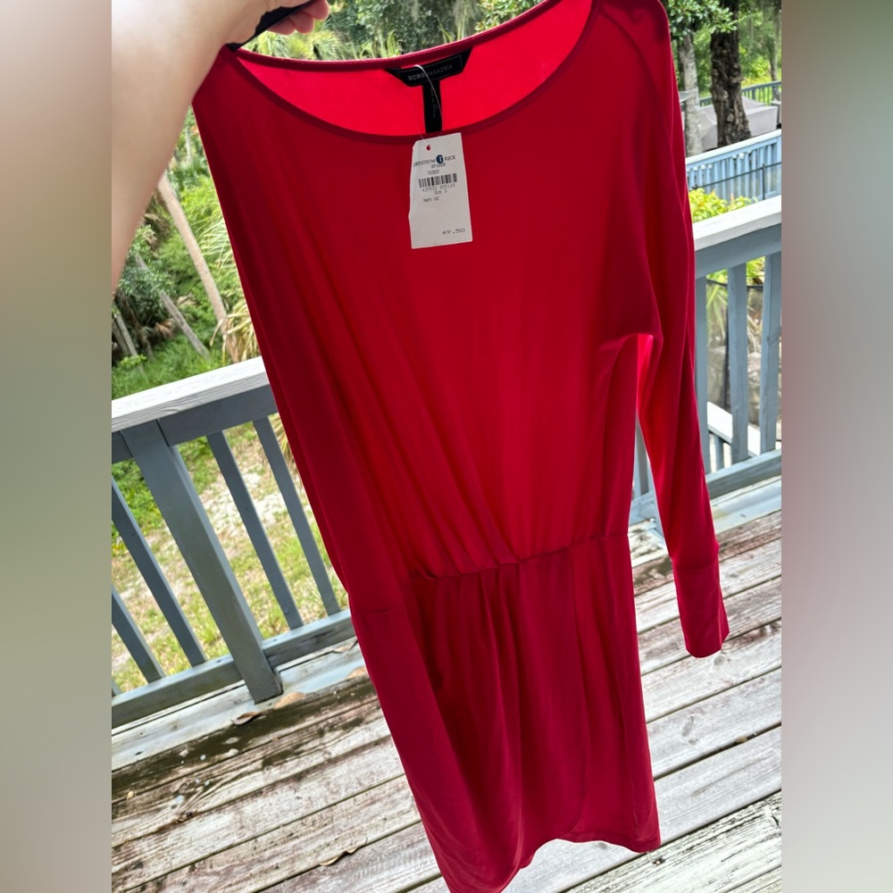Bcbg MAXAZRIA hot pink dress, size XS